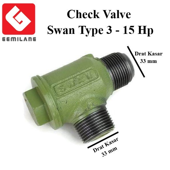 Check Valve Kompresor Swan 5 hp Sampai 15 hp