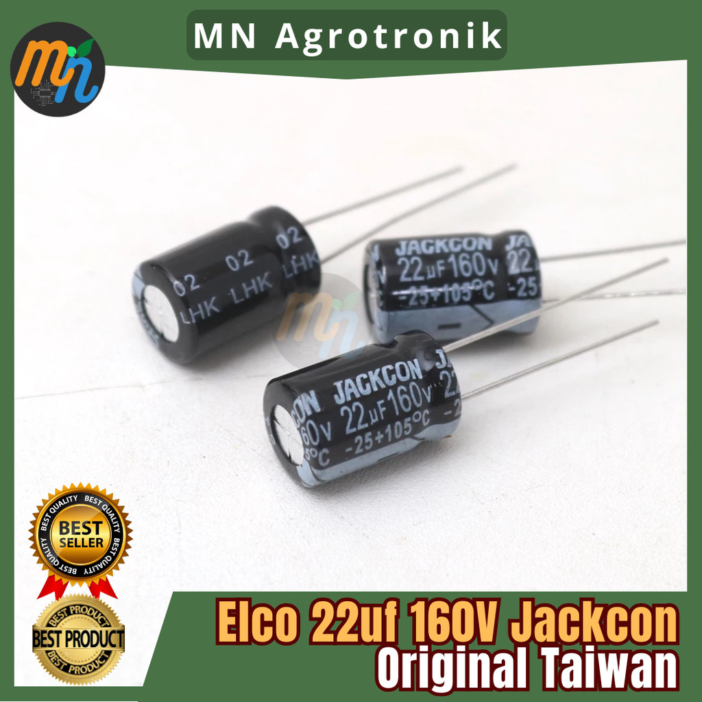 Elco 22uf 160V Jackcon Original Taiwan