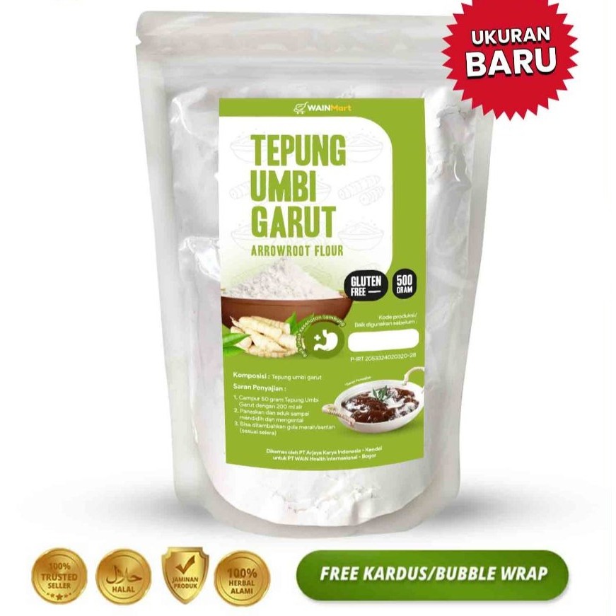 

(Ready Stock) Tepung Umbi Garut 500 gram Solusi Atasi Nyeri Lambung Gerd Maag dan Perut Kembung