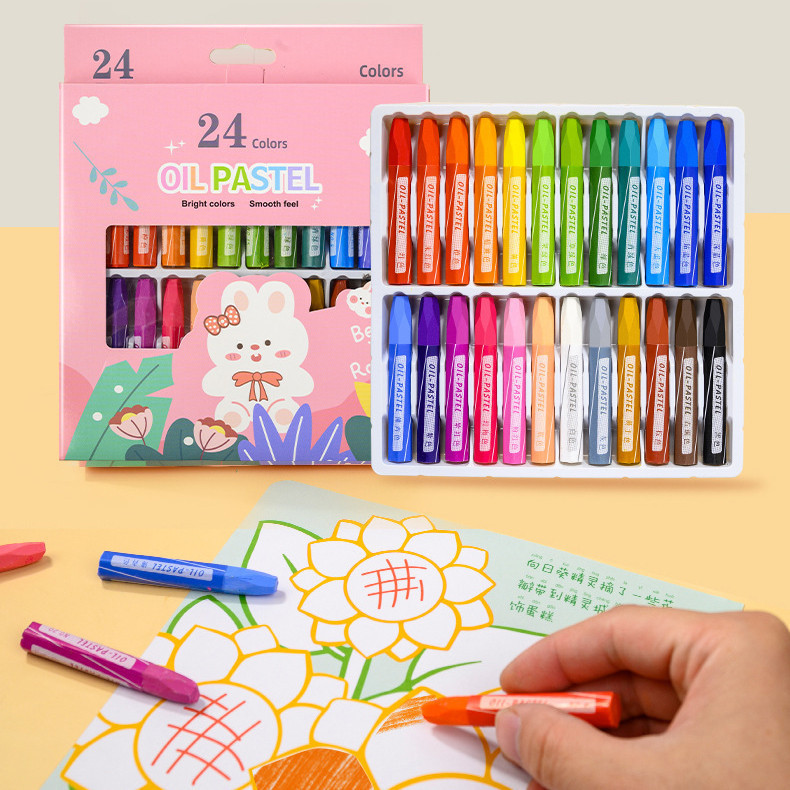 

⭐JOJU⭐ CRAYON MEWARNAI ISI 24 DAN 12 WARNA OIL BASE PIGMENTASI TINGGI DAN AMAN UNTUK ANAK BS