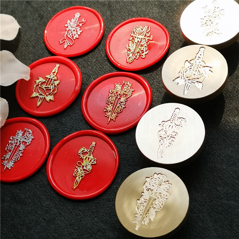 

Floral sword Wax seal stamp / Wax seal Stamp kit /Custom Sealing Wax Stamp/wedding wax seal stamp