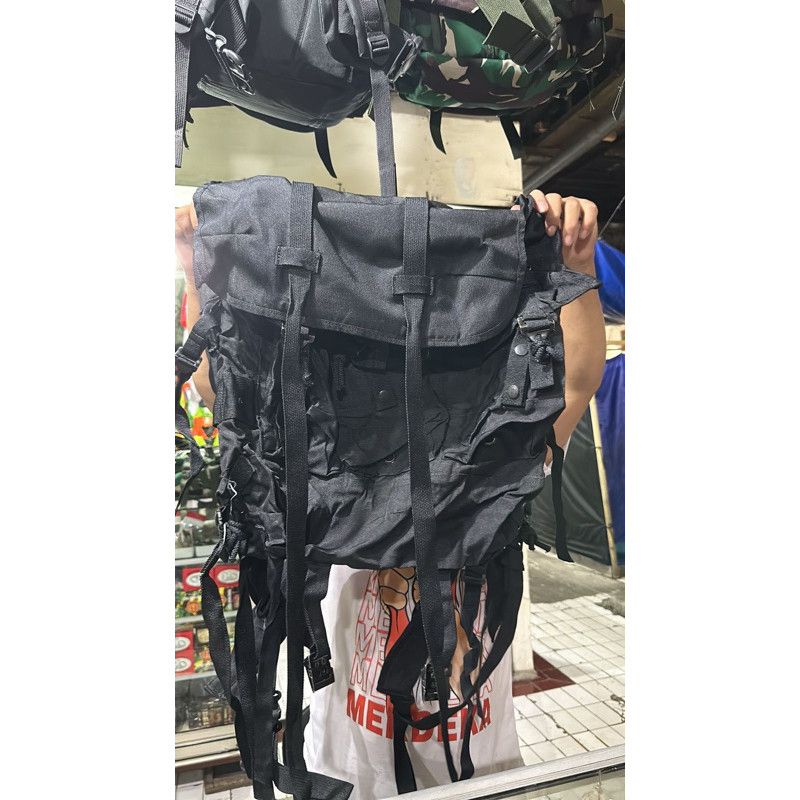 PROMO Ransel Korea Jatah TNI (HITAM) | Ransel Punggung Besar (RESAK) POLRI TNI