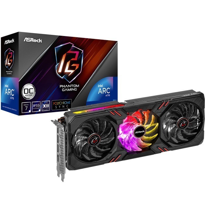 ASROCK Intel ARC A770 PHANTOM GAMING OC 16GB GDDR6 - A770 PG 16GB OC