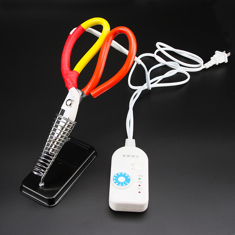 

Electric Heating scissors with stand, heat cutter for tailor fabric cloth cutting tools set