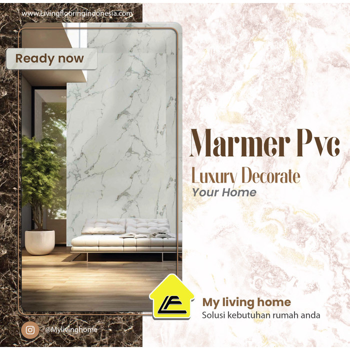 Marmer PVC Dinding | PVC Marmer Untuk Dekorasi Dinding Motif GLOSSY