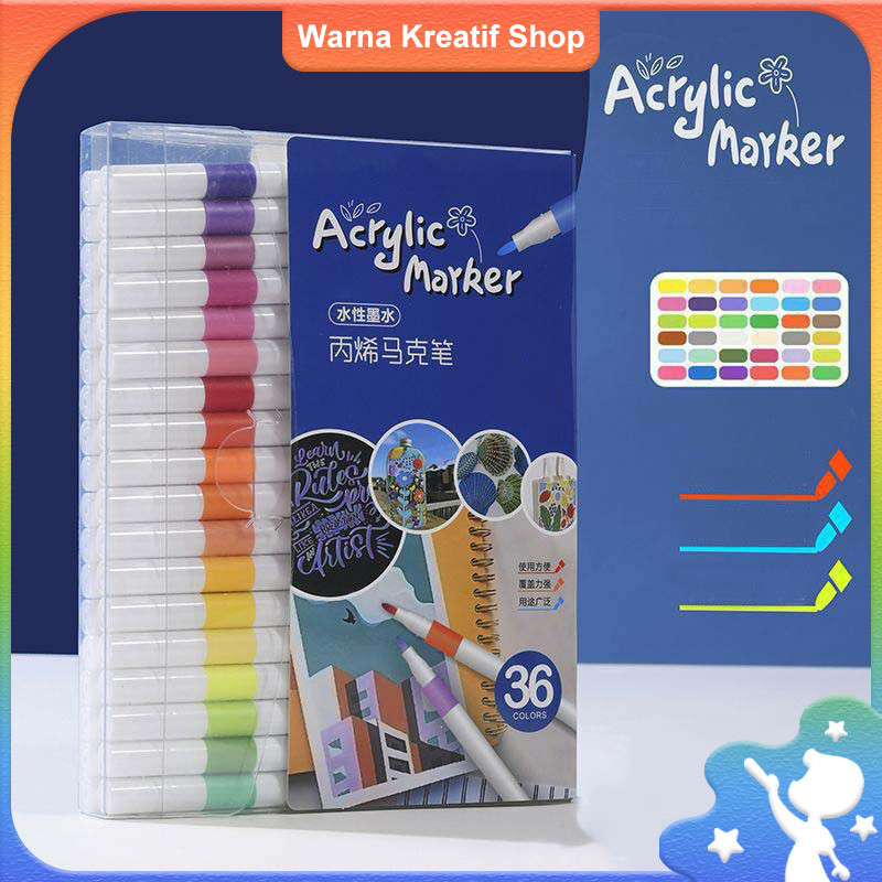 

Pen Akrilik Marker Warna Cepat Kering Tahan Air / Spidol Marker Acrylic Painter / Menggambar Kreativitas Seni Edukasi Anak Grasp Acrylic Markers / Pen Akrilik Marker Painter Set / Pulpen Warna Tahan Air Dan Tahan Lama