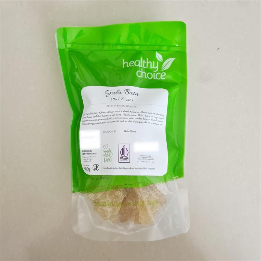 

Healthy Choice Gula Batu Alami 500g ( Rock Sugar ) Bebas Pemutih