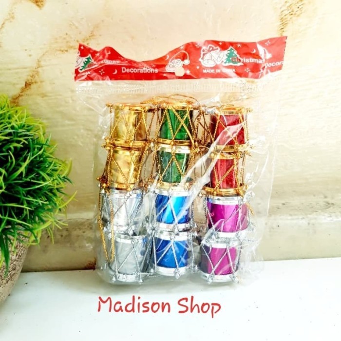 

Dekorasi Natal Drum Hiasan Pohon Natal Murah Parcel Christmas Grosir