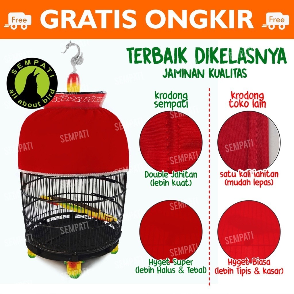SEMPATI KRODONG PERKUTUT HYGET MAHKOTA KERODONG KRODONG SANGKAR PERKUTUT KRODONG KANDANG BURUNG PERK