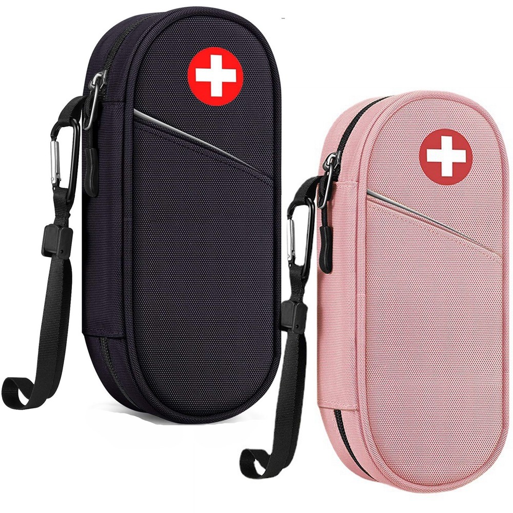 EpiPen Medical Pouch  Outdoor Travel Medication Organizer Bag Emergency Medical  Carrying Case Hold 