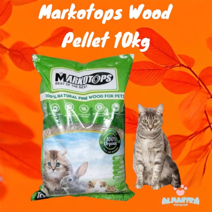Pine Wood Markotop 10Kg / Serbuk Kayu / Pelet Kayu Kucing Hamster