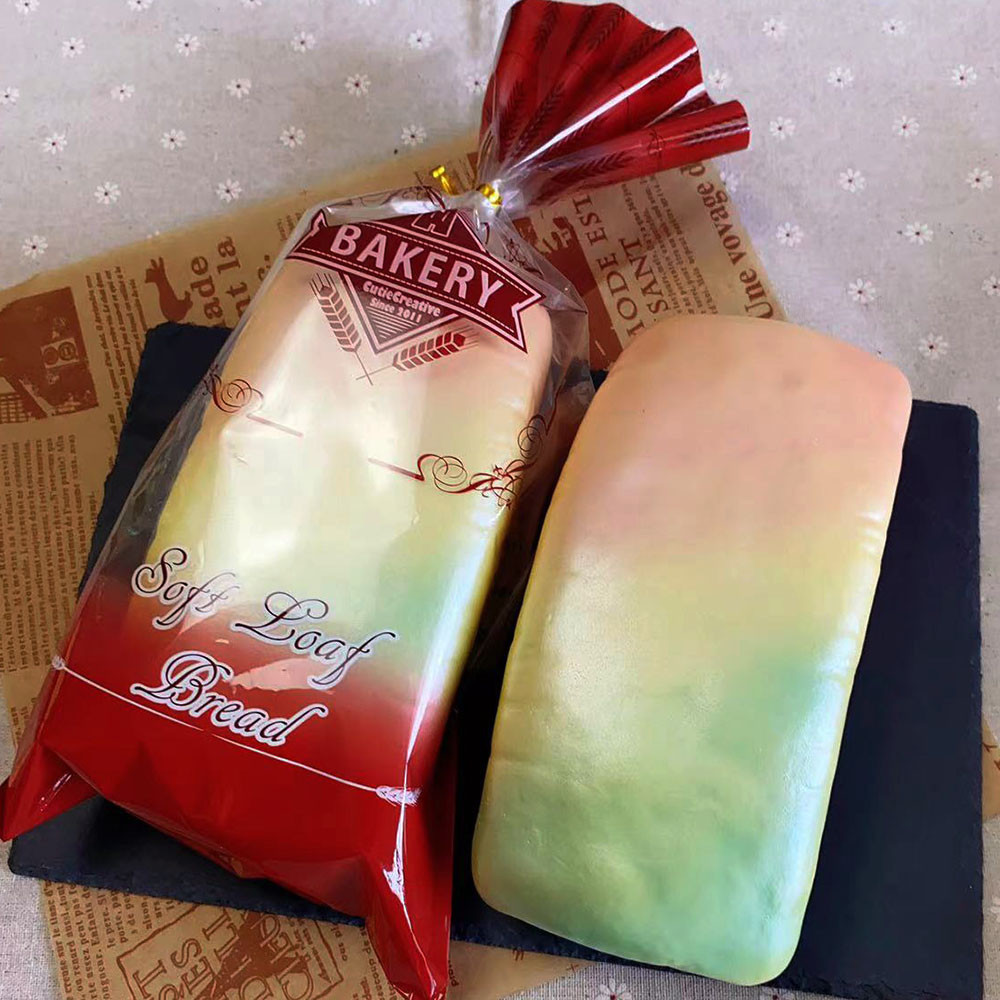 Cutie Creative Jumbo Original 1 Minite Slow rising Rainbow England Milk Loaf  Bread Toast Squishy Ch