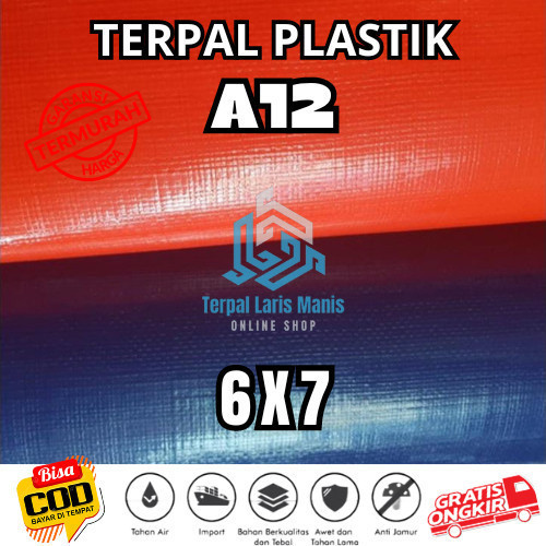 DISTRIBUTOR terpal PENDEKAR TERPAL Terpal A5 A8 A10 A12 A15 A20 6x7 Meter Plastik Tebal Lipat Metera