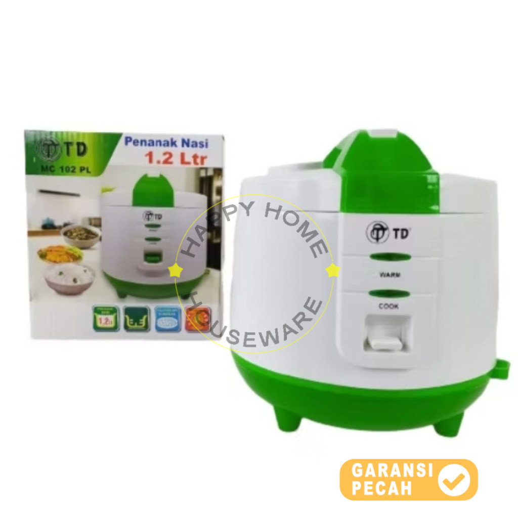 TD MAGIC COM 1.2L / PENANAK NASI / RICE COOKER 1.2 LITER MC-102PL