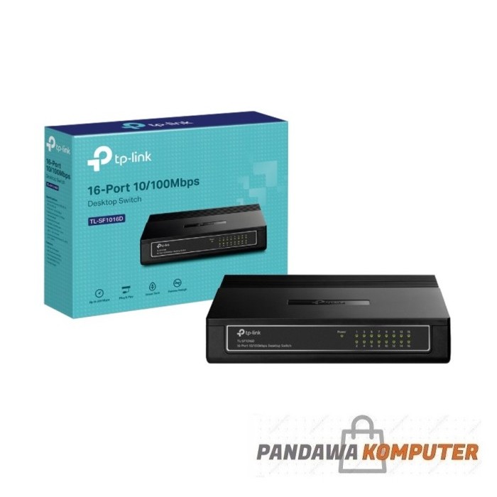 TP-Link TL-SF1016D 16 Port 10/100M Desktop Switch Hub LAN Jaringan