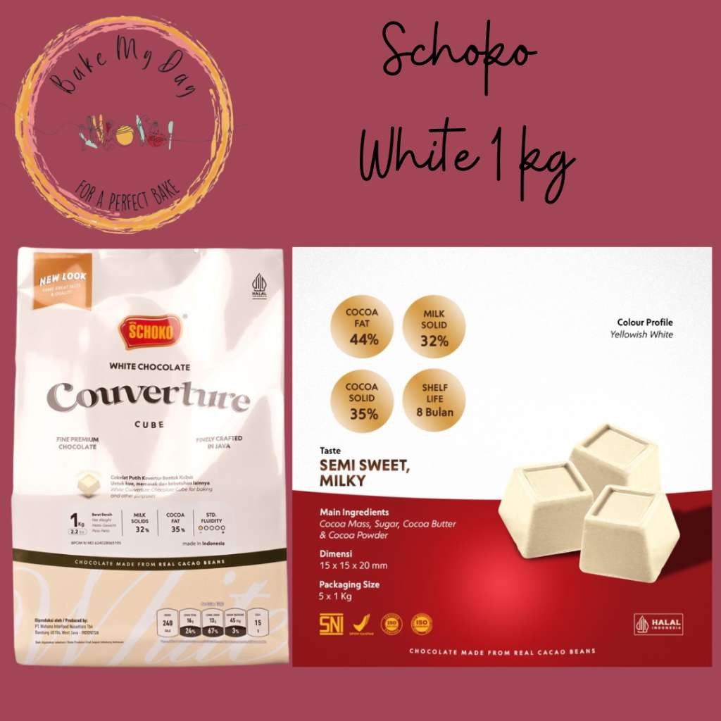 

Schoko White Couverture Cube 1 kg