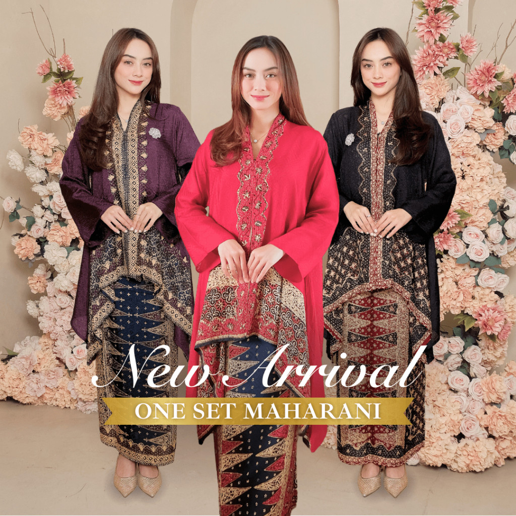 MAHARANI Set Kebaya Busui dan Rok Lilit Batik Modern Viscose