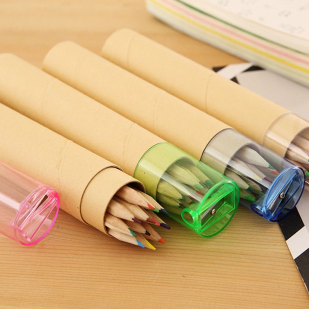 

Creativity Crayon Student Pencil Drawing Art Student Stationery Colored Pencil Portable 12 Color Drawing Pencil