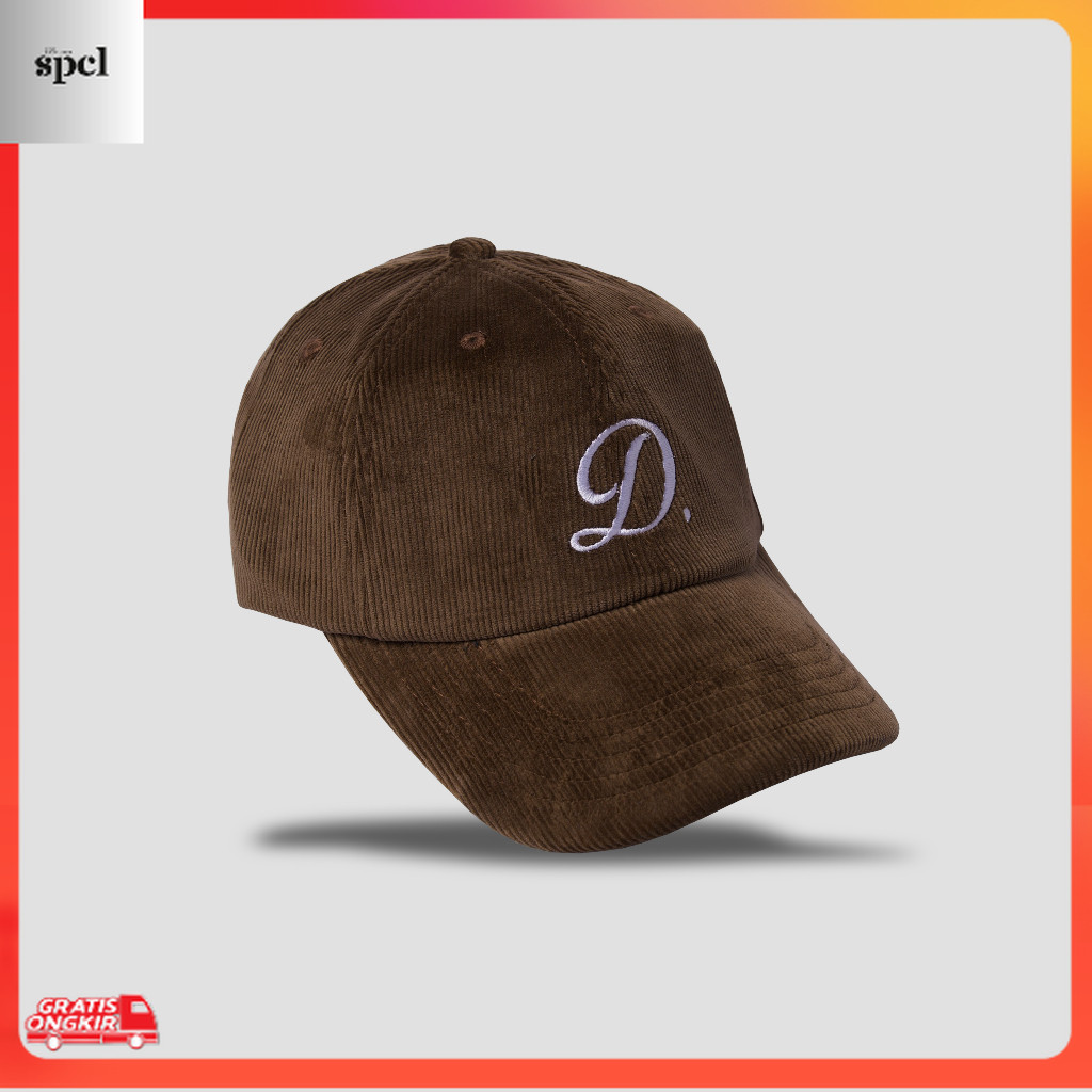 Kekinian / Exhale Caps Topi Corduroy  D Brown