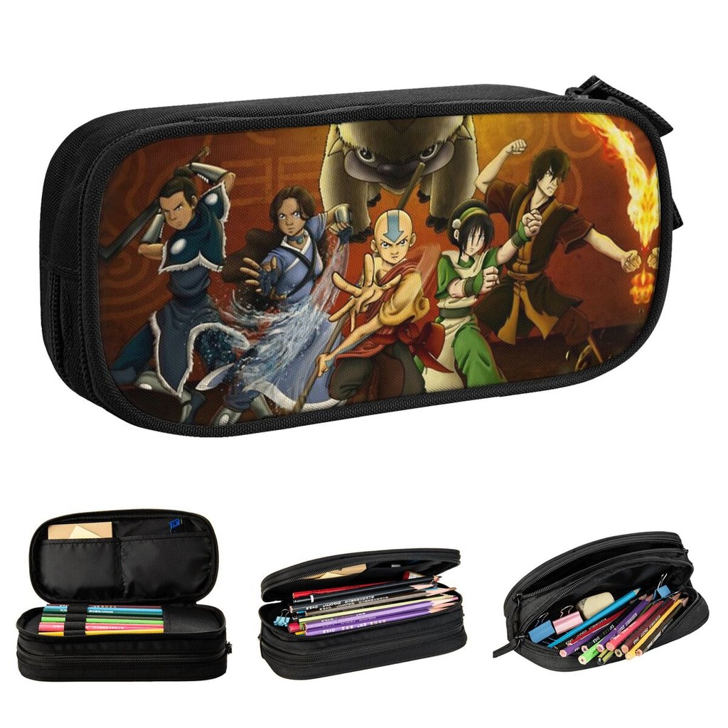 

Avatar The Last Airbender Pencil Case Classic Pen Box Bags Student Big Capacity School Supplies Cosmetic Pencil Pouch