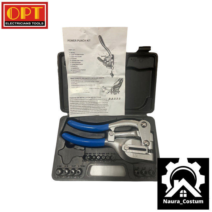 

Hole Punch Set PP-8500 Alat Punch 3/32" - 9-32