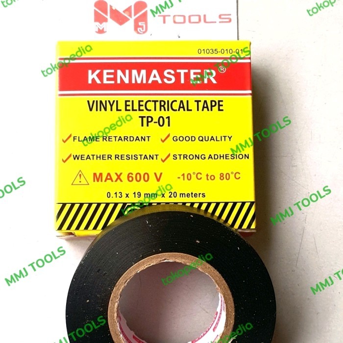 

Isolasi Listrik KENMASTER 20 meter - KENMASTER Electrical Tape