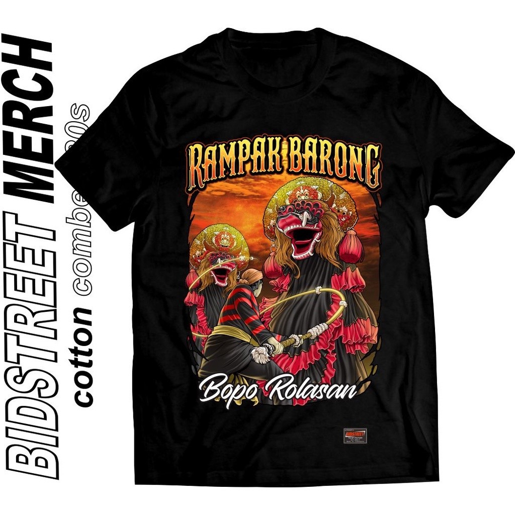 . bidstreet / kaos jaranan kediri / kaos budaya jawa / kaos rampak barong / kaos singo barong