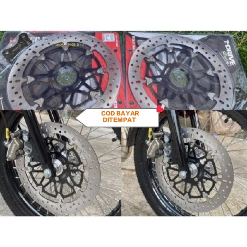 MN10L Kaliper Brembo 2 piston fulset piringan cakram 300mm RX king new