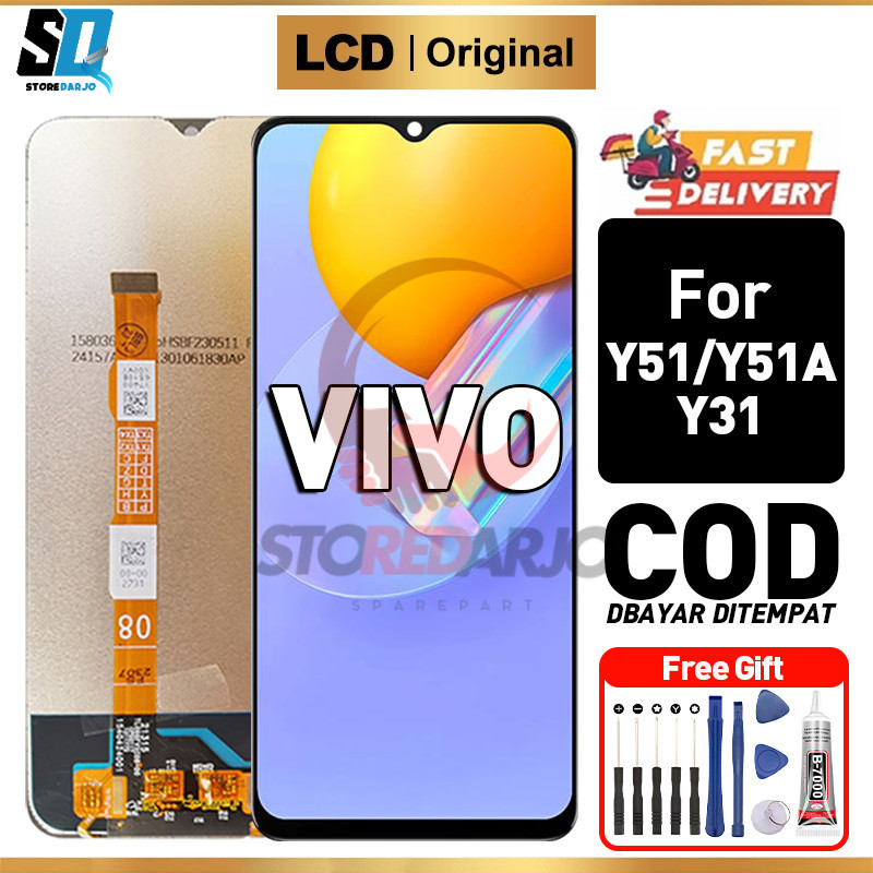 LCD VIVO Y51 LCD VIVO Y51A LCD VIVO Y31 Original  hp Touchscreen ori Fullset Compatible For Glass To