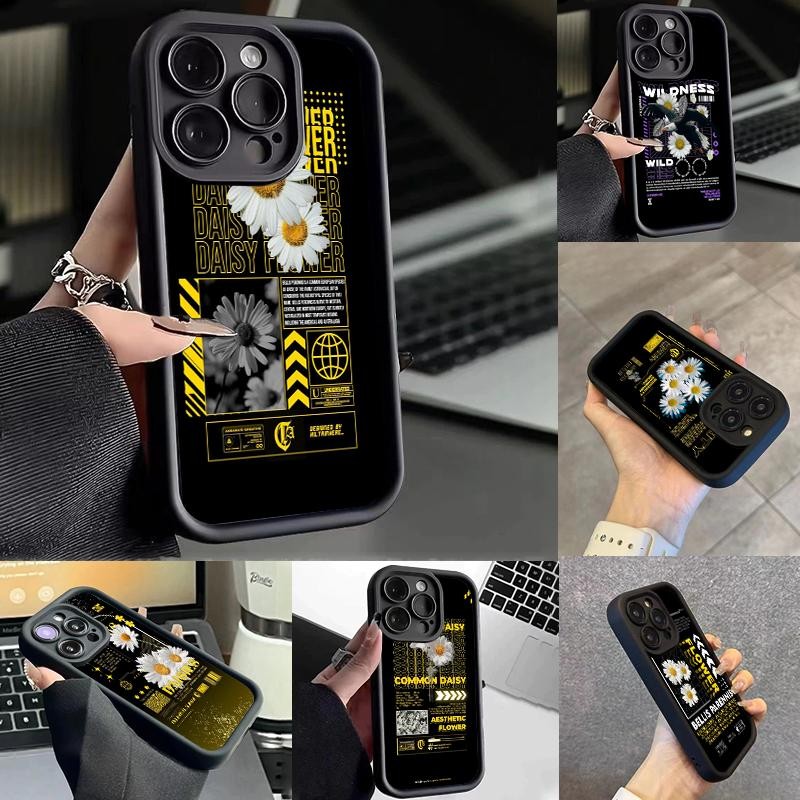 Softcase For VIVO V21 4G V21 5G Case Lembut Silikon Cute Cool Daisy Lens Protection Cassing