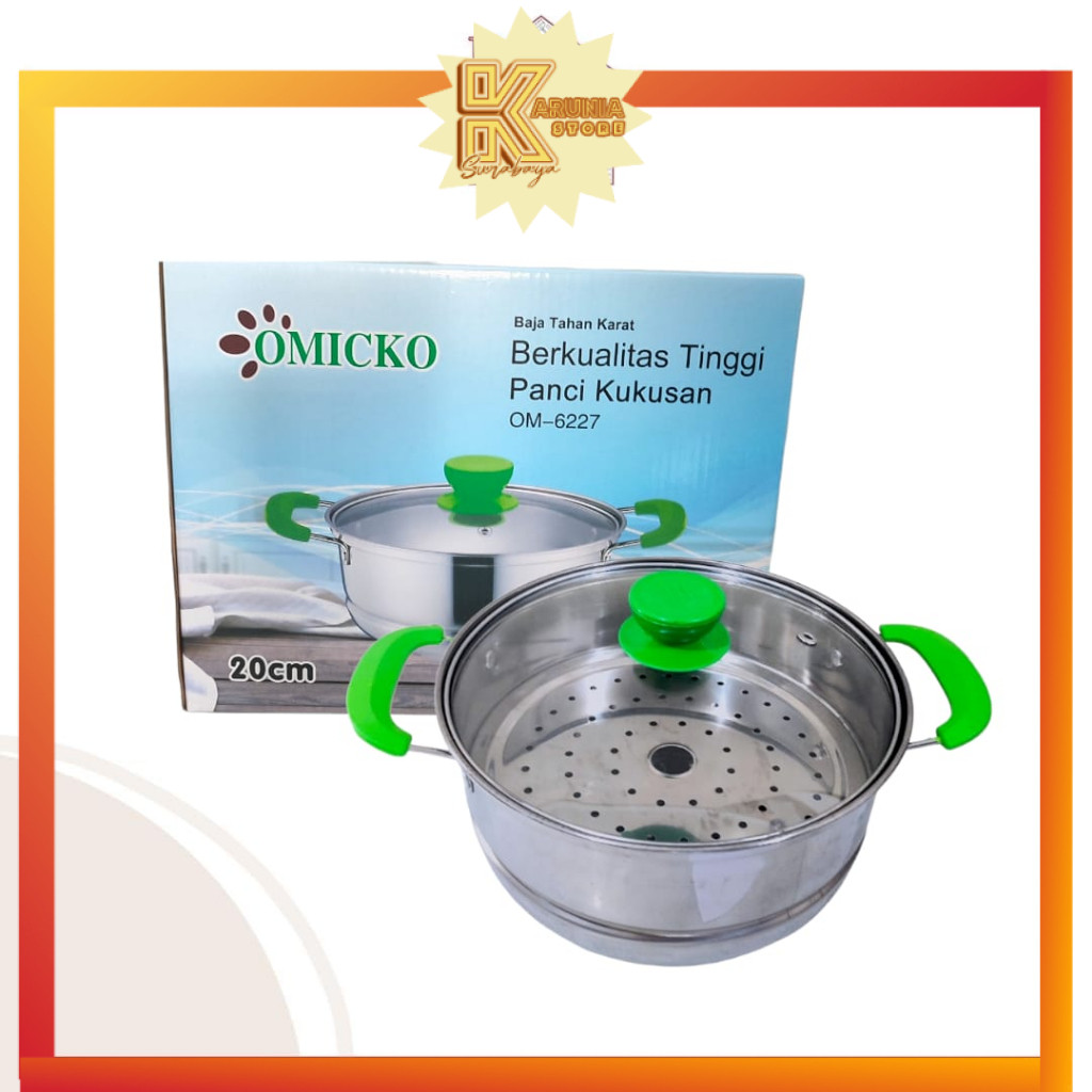 (KA)Milk Pot Steamer 20Cm / Panci Kukus 20cm Steamer Panci Susu Milk Pot Saringan Multifungsi / Panc
