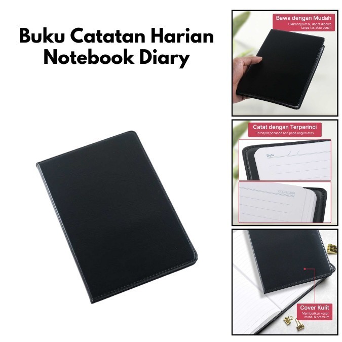 

GRSO Buku Catatan Harian Notebook Diary Cover Kulit 80 Halaman NAQKN6