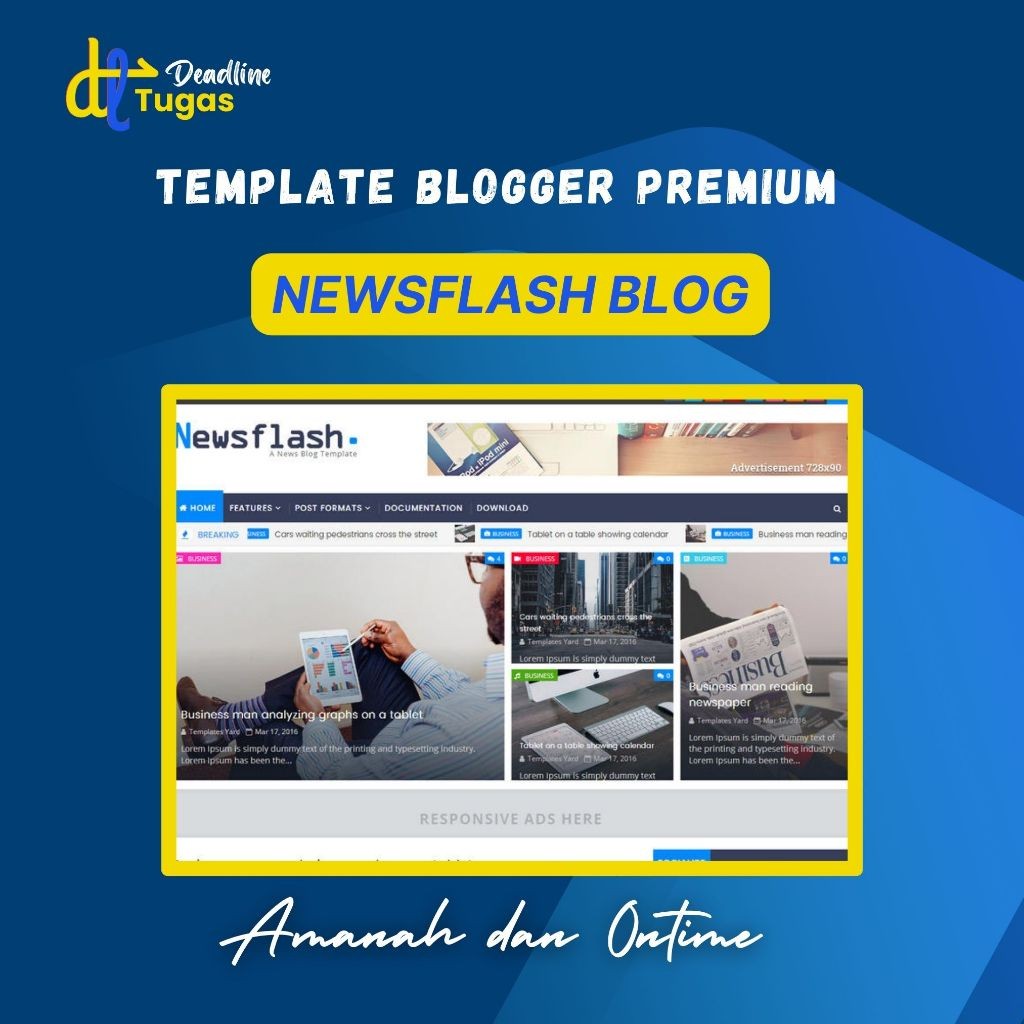 Template Blogger Premium Newsflash Blog