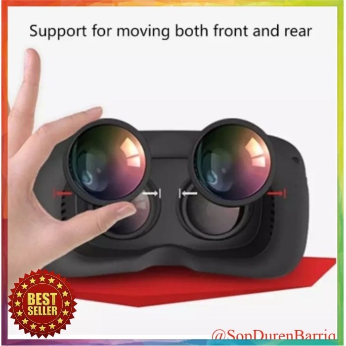 BEST -3D Headset Vr Kacamata Kaca Realitas Virtual 3D Kacamata VR Film Ponse