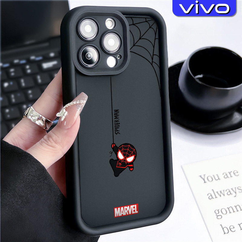 Unik Spider-Man Couple Silicone Case VIVO Y17s Y12 Y12s Y20 Y15s Y21 Y16 Y22 Y02 Y17 Y27s Y19 Y30 Y9