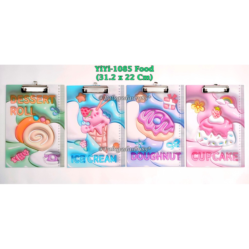 

(1 Biji) Clip Board Food 31.2 x 22 Cm / Papan Ujian Food A4 / Clipboard GXIMP YiYi-1085 Food
