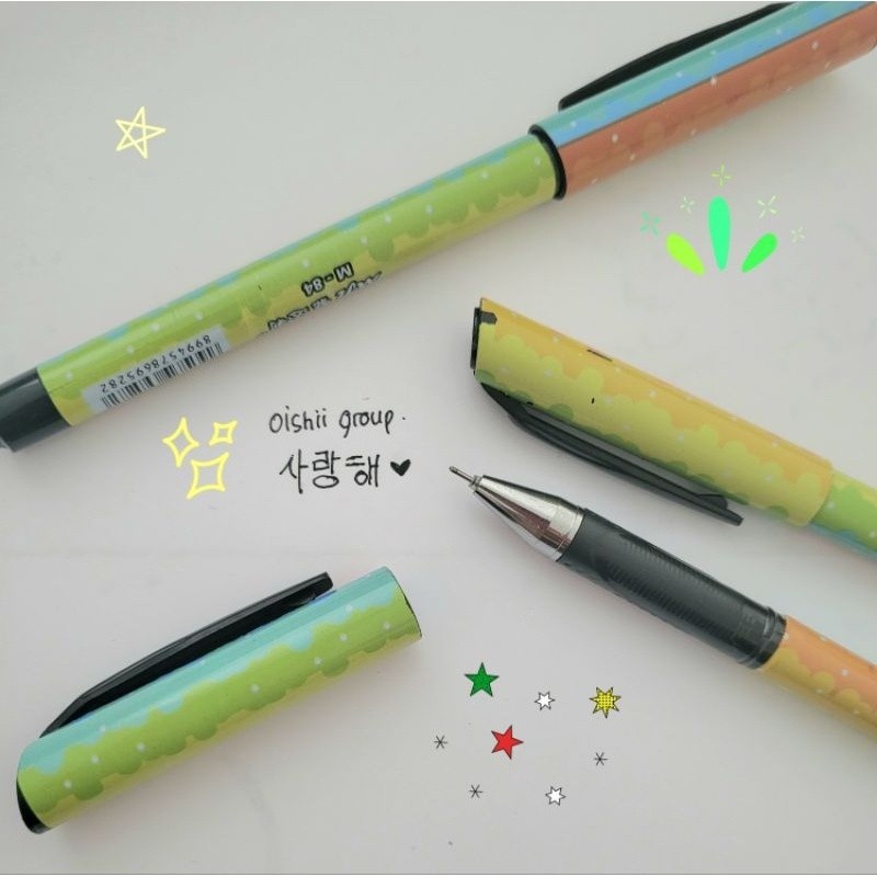 

Pulpen Gel MJL bolpoint tinta gel pena pulpen tutup dengan centelan kantong premium perlengkapan kantor alat tulis D2V