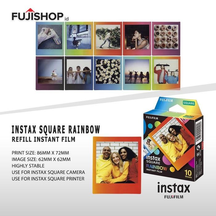 Instax Square Rainbow Film Refill Instax