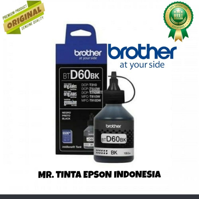 

[Promo]Terjangkau TINTA BROTHER BTD60BK ORIGINAL DCP-T310 DCP-T510W DCP-T710W HL-T4000DW - Hitam