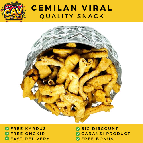 

CAV KERIPIK USUS KEJU 1Kg Keripik Usus Crispy Usus Kering Usus Crispy Kriuk Cemilan Terlaris