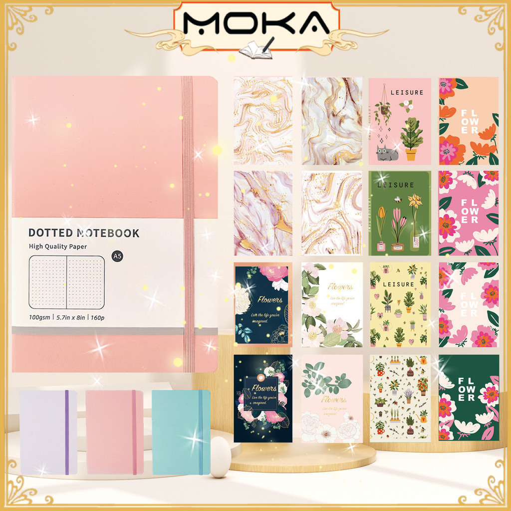 

MOKA NOTEBOOK NOTEPAD SCRAPBOOK A5 & A6 AESTHETIC DENGAN TALI PENGAIT BISA MASUK SAKU MKA119