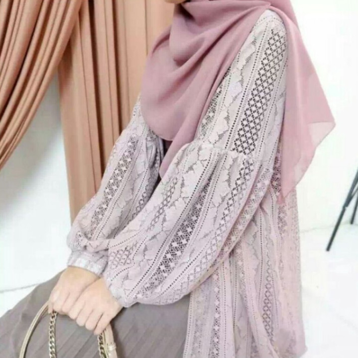 bisa cod cardigan burkat/long outer stylist cardigan wanita/cardigan panjang lengan balon