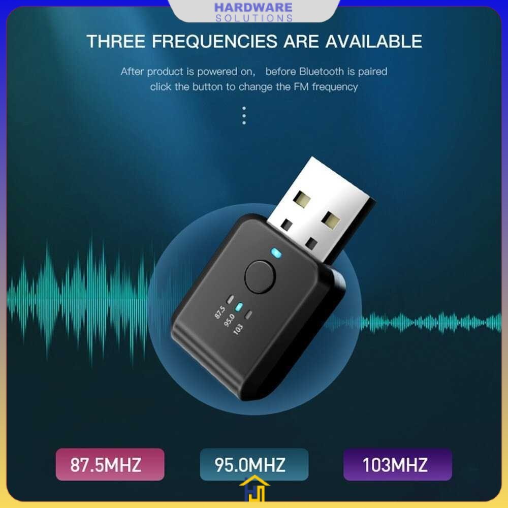 USB Dongle Car Bluetooth 5.1 FM Transmitter Adaptor - FM01