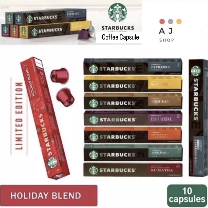 

Starbucks NESPRESSO Coffee Capsule - - Mix 5 Kapsul