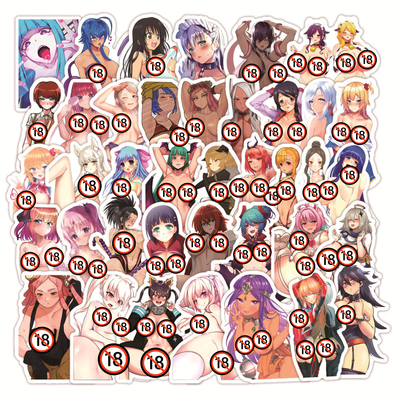 

10/50/100/200/500PCS No Repeat Exclusive Sexy Nude Waifu Endless Beauty Temptation Adult Series Stickers (18+)