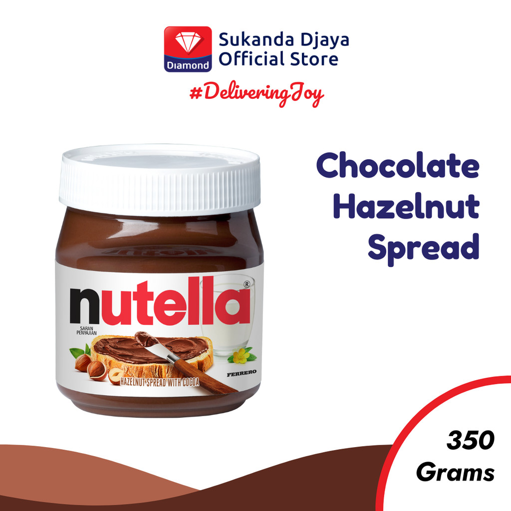 

Nutella Chocolate Hazelnut Spread / Selai Coklat Hazelnut 350 gr
