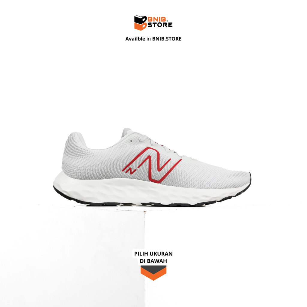 Sepatu Lari Pria NB 420 v3 Quartz Grey True Red [ME420LR3] Original