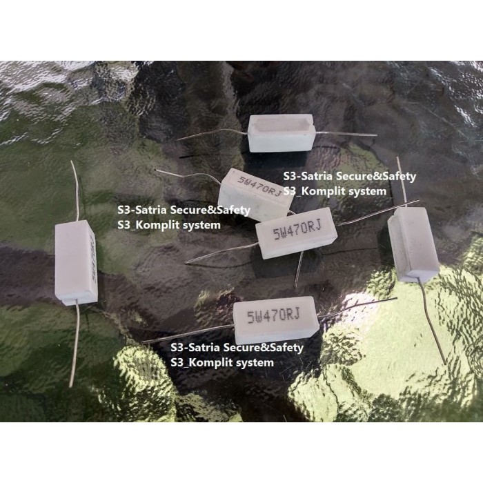 R5W470R 5W 470R Kapur 5 W watt 470 R Resistor 5W 5W470R 5Watt ohm