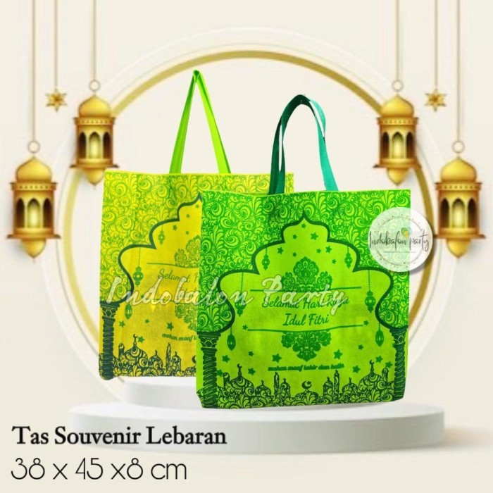 

(ISI 12)Tas souvenir Goodie bag kantong Idul Fitri Lebaran Ramadhan L