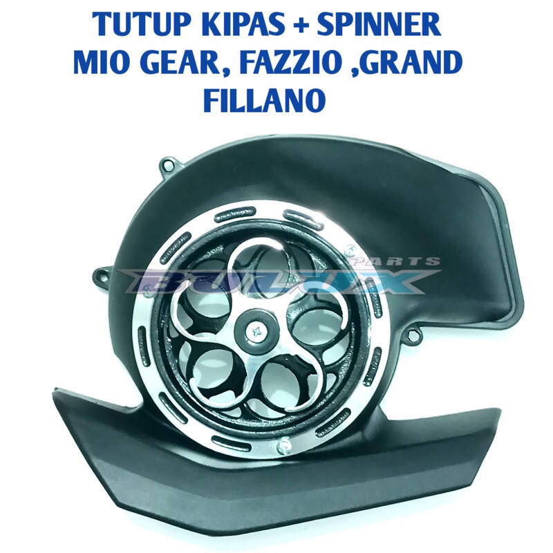 COVER TUTUP KIPAS VARIASI CUSTOM SPINNER SPINER CNC YAMAHA MIO GEAR FREEGO FAZZIO GRAND FILLANO FILA